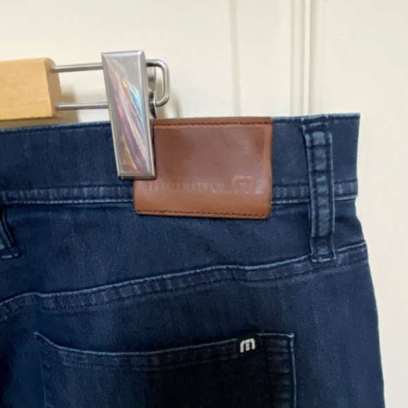 Travis Mathew Mens Jeans Dark Wash Straight Fit Comfort Stretch Size 34x32 - Picture 8 of 10